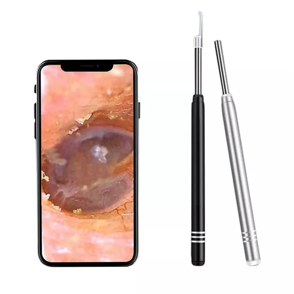 

Умный визуальный ушной очиститель, ушной эндоскоп, наушник, Отоскоп камеры, воск, рандомное удаление, высокоточный ушной очиститель H6C2