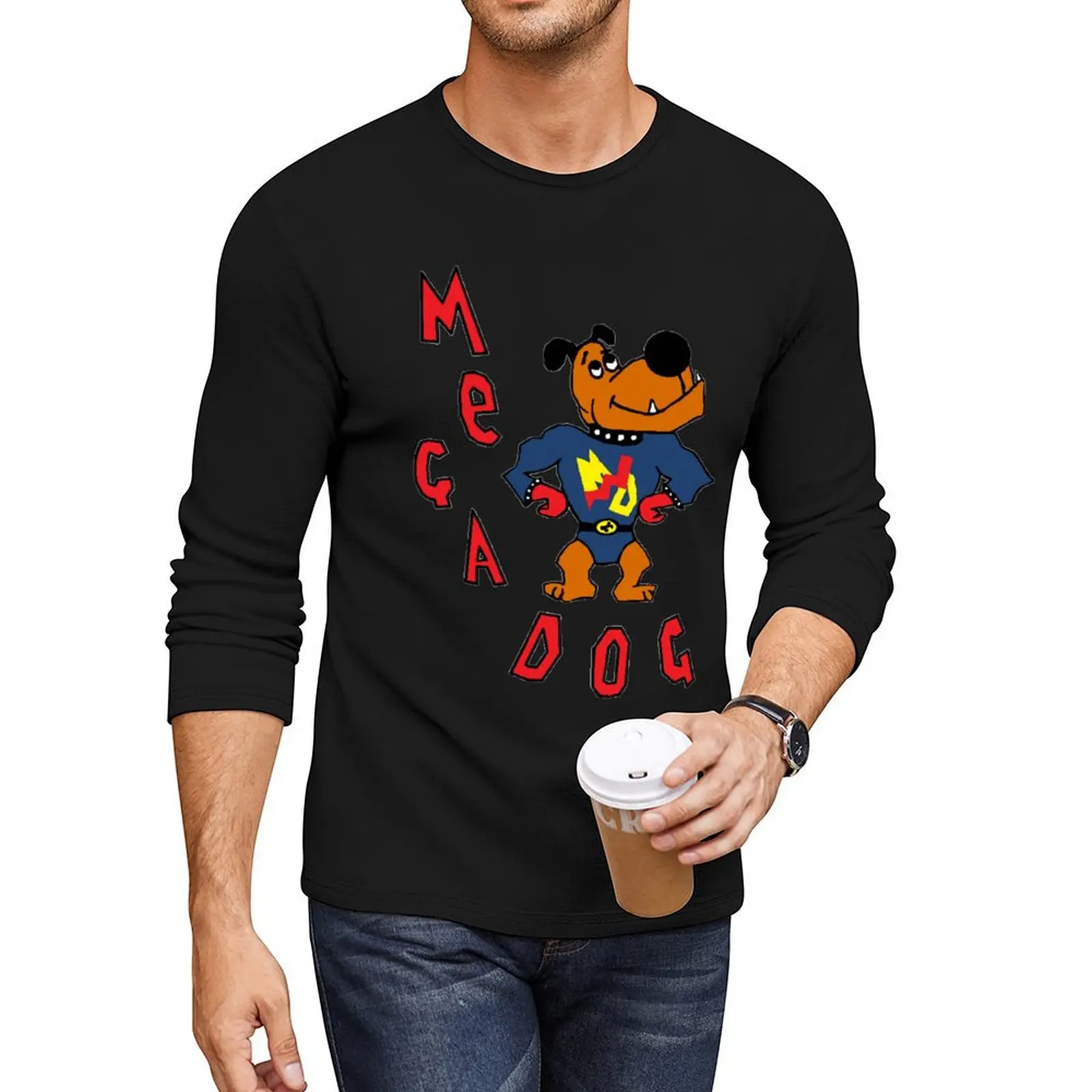 Skins UK - Sid Jenkins Mega Dog Design Длинная футболка на заказ аниме одежда быстросохнущая
