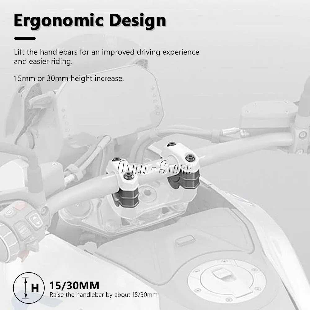 Новый зажим для руля мотоцикла алюминиевый руль серебристый BMW R1300GS r1300gs R1300 GS r1300