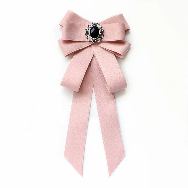 Бантом в Корейском стиле из ткани с завязками брошкой галстук-бабочка со