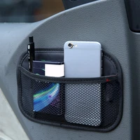 car storage net bag oxford fabric automotive pocket multi use car seat back organizer hanging bag phone holder home storage bags