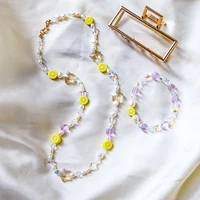 2022 new fashion women simple bohemian lovely lemons stars colorful beads splicing choker necklace women summer bracelet jewerly