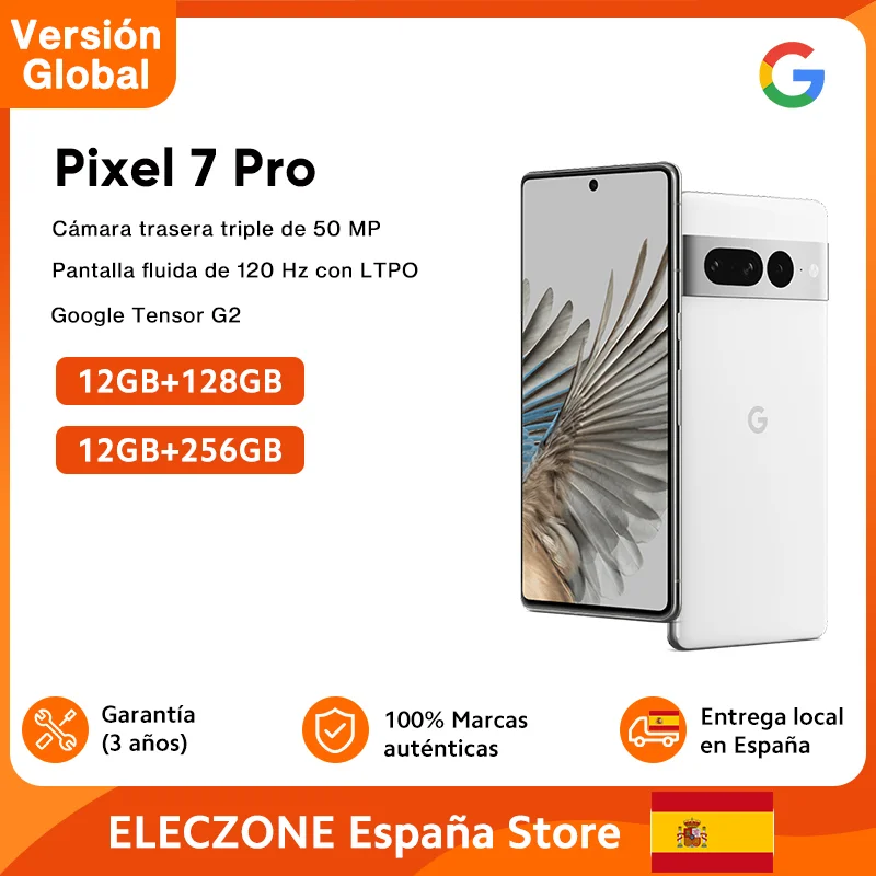 Descubriendo el Google Pixel 7 Pro 5G: Una Experiencia Premium de Conectividad y Fotografía 1 Versión Global Google Pixel 7 Pro 5G Smartphone Pantalla de 6,7'' 120Hz con LTPO 50MP Triple Cámara IP68 5000mAh Batería Móvil