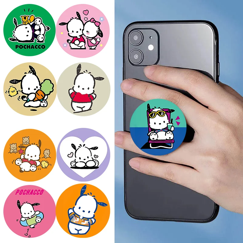 

Попсокет Kawaii Pochacco Sanrio Hot Folding Phone Stand Desktop Mobile Holder Grip Tok Cases Accessories Cell Cellphone Bracket