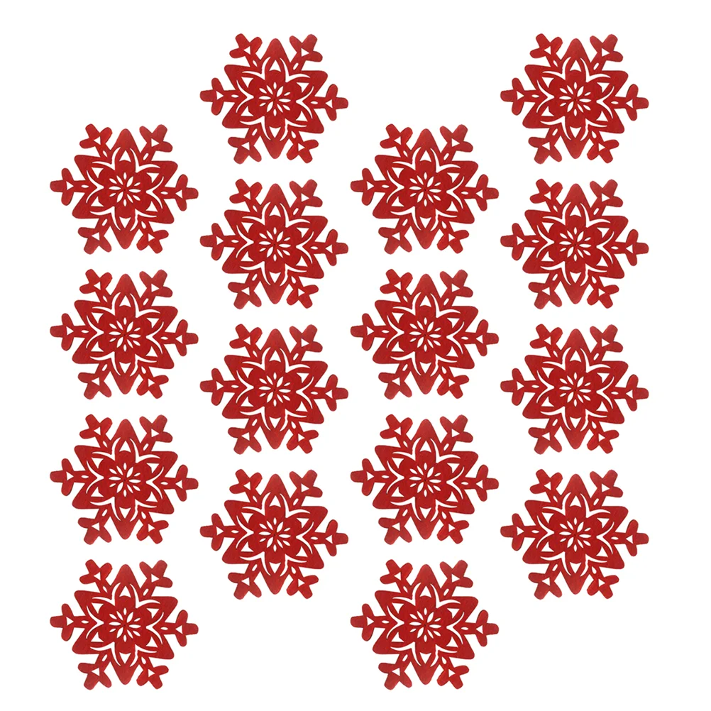 

Coasters Christmas Coaster Holiday Table Snowflake Drink Felt Placemat Themed Cup Placemats Hot Pad Trivets Pot Holder