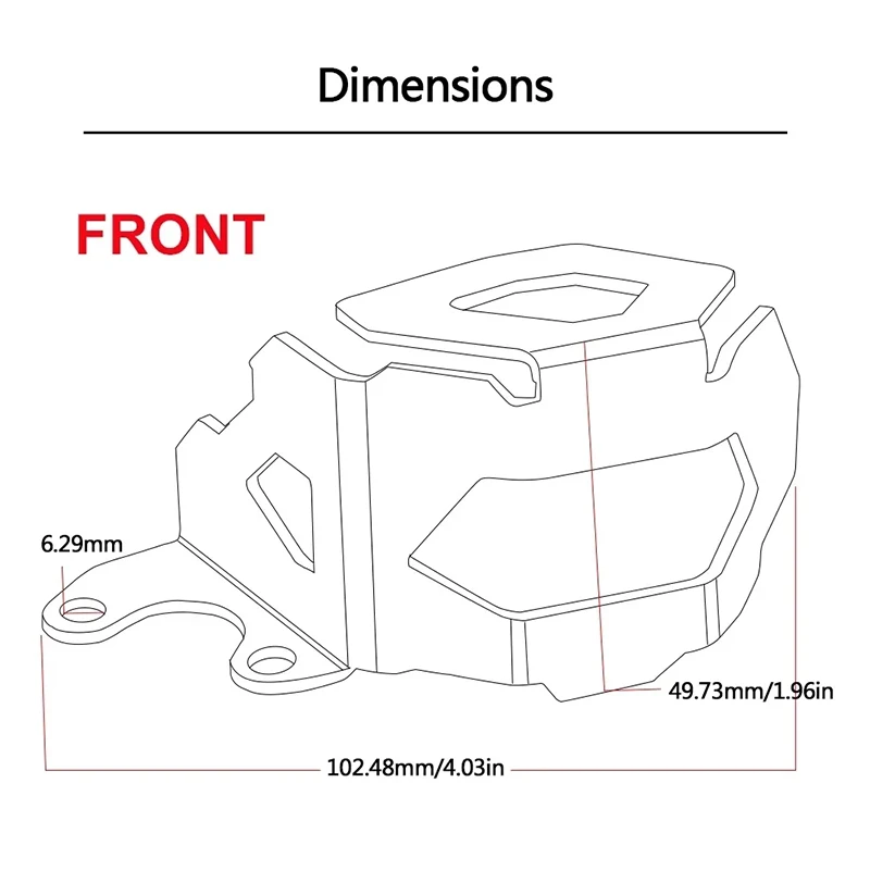 Защитный чехол DragonflyMoto для BMW F800GS F700GS F800 F700 GS передний и задний тормозной насос