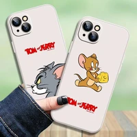 cartoon tom and jerry phone case for iphone 6s plus 11 x xr xs se 2020 6 6s 13 12 max pro mini 8 plus 7 7p n3uy fundas stand