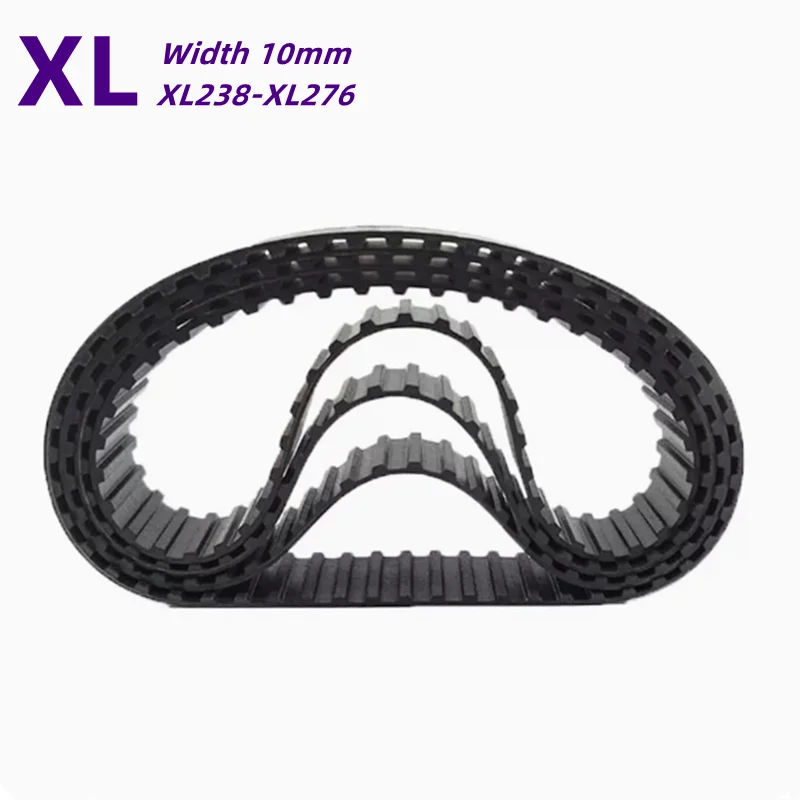 

XL Black Rubber Timing Belt 238/240/244/246/248/250/254/256/258/260/262/264/266/268-276XL Width 10mm Rubber Synchronous Belt