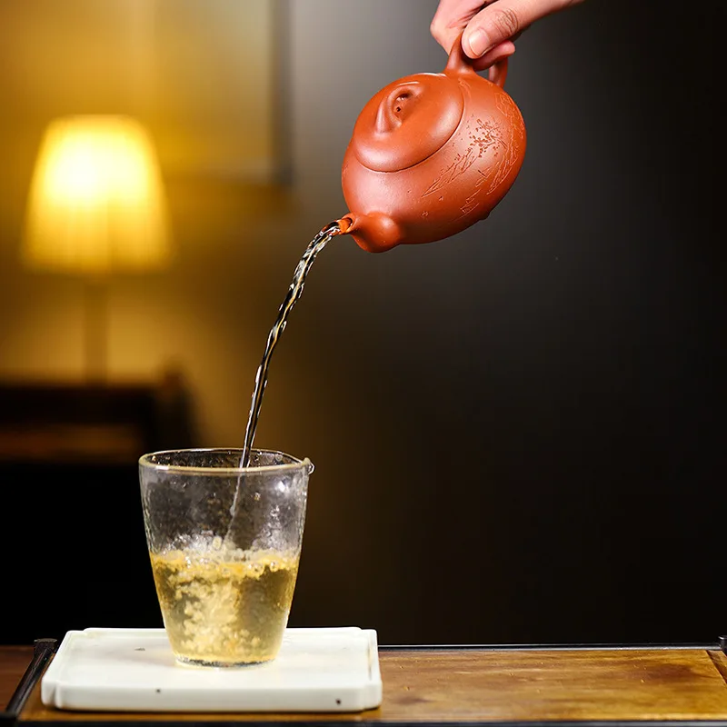 Высокое качество ручной работы Hantang Shipiao чайник бытовая руда простой цементный
