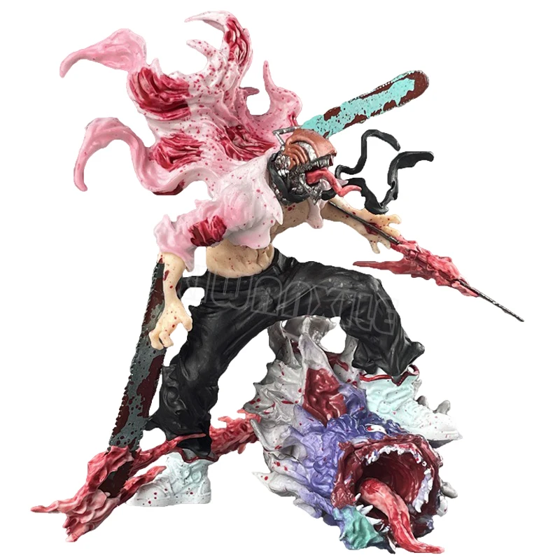 

16cm Chainsaw Man Denji Anime Figure Chainsaw Man Rage Battle Bat Devil Action Figure Denji/Power Figurine Collectible Model Toy