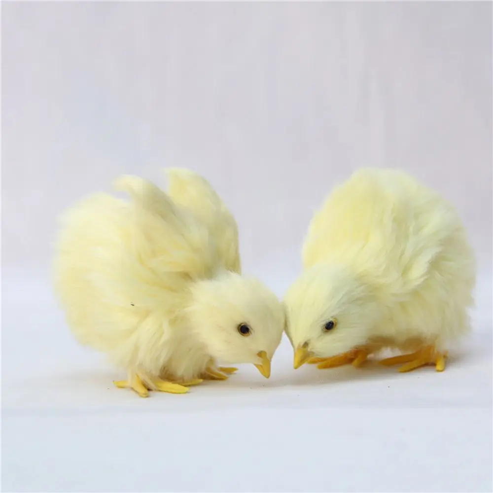 

Easter Plush Chick Simulation Furry Chicken Lifelike Bird Kids Toy Scene Model Lovely Doll Photography Prop Party Supplies Gift