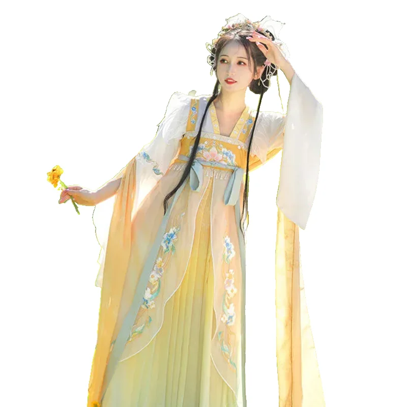 

Женская одежда в китайском стиле, костюм ханьфу в старинном стиле для представлений, косплея, сказочное платье принцессы, для ежедневного т...
