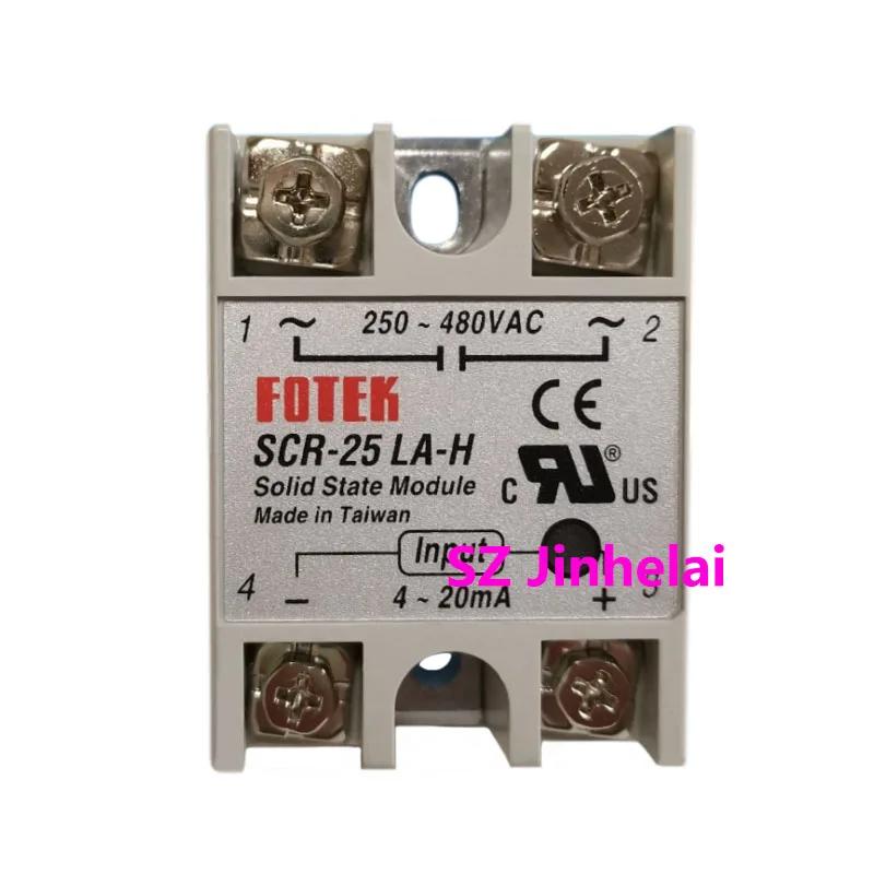 Новое и оригинальное однофазное твердотельное реле FOTEK SCR-25LA 40LA 50LA 75LA-H 25LA 75LA SSR Small