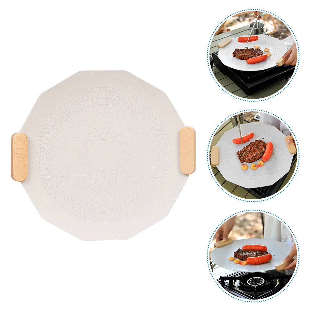 

Outdoor Camping Grill Baskets Baking Tray Gas Portable Sheet Pan Stove Parrillas Para Asar Carne Griddle Cast Iron Bakeware Bbq