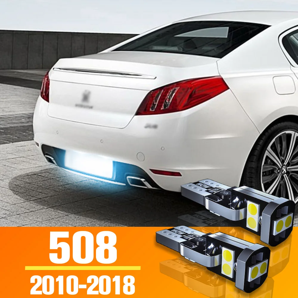 

2 шт. светодиодные ламсветильник для номерного знака для Peugeot 508 SW 1 2010 2011 2012 2013 2014 2015 2016 2017 2018