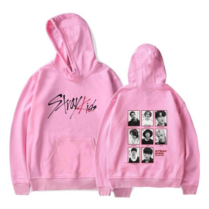 

Women Men Korean Fashion KPOP Stray Kids Noeasy Hoodies Cool Fans Long Sleeve Sweatshirts Unisex Hip Hop Hooded Pullover Tops