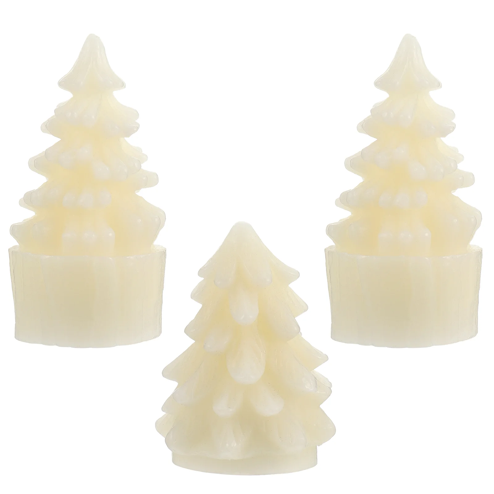 

3Pcs Simulated Christmas Safe Electronic Candle Lamp LED Lights Candle Lights for Wedding Home Party Festival