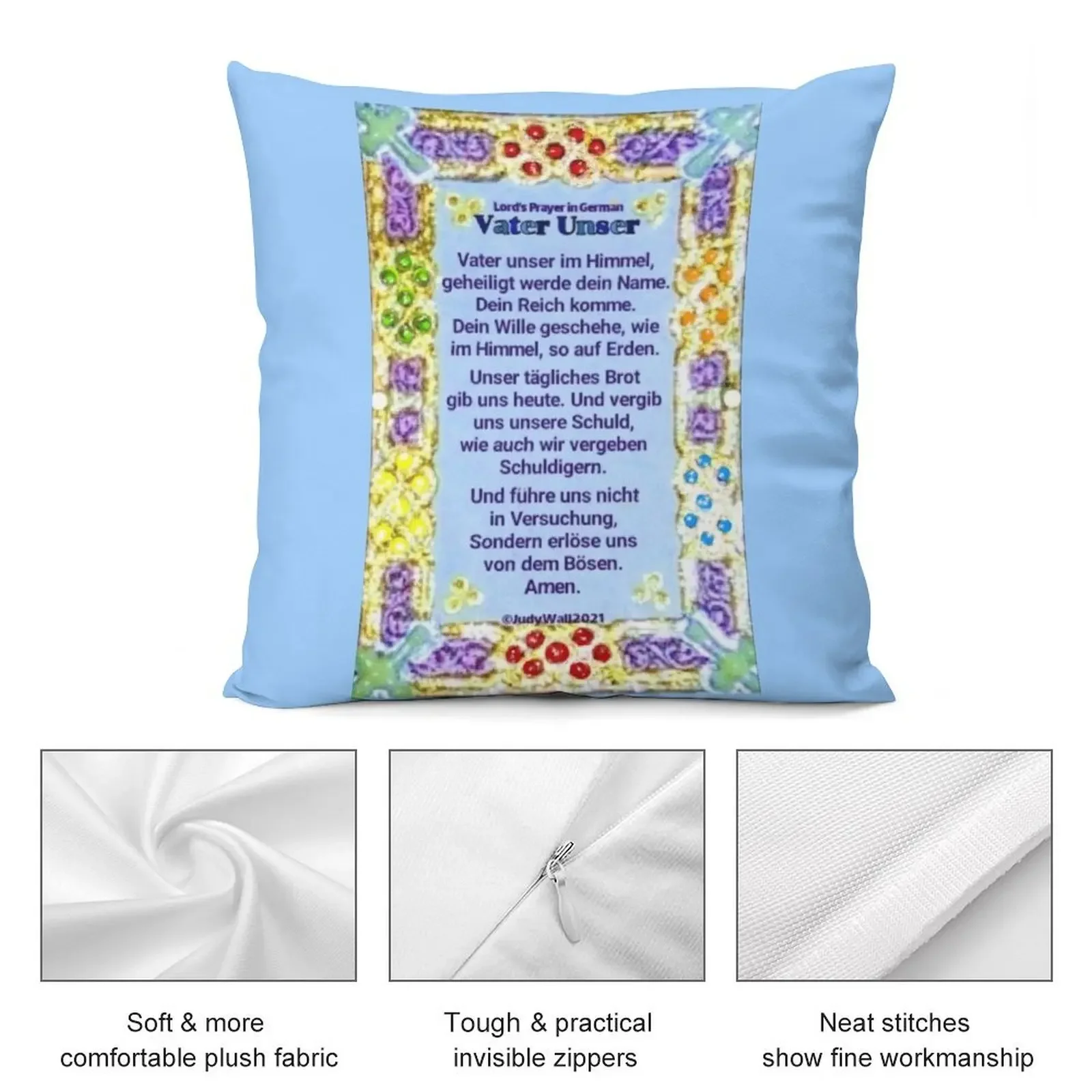 Немецкая Lord's Prayer Vater Unser декоративная подушка рождественская подушки для
