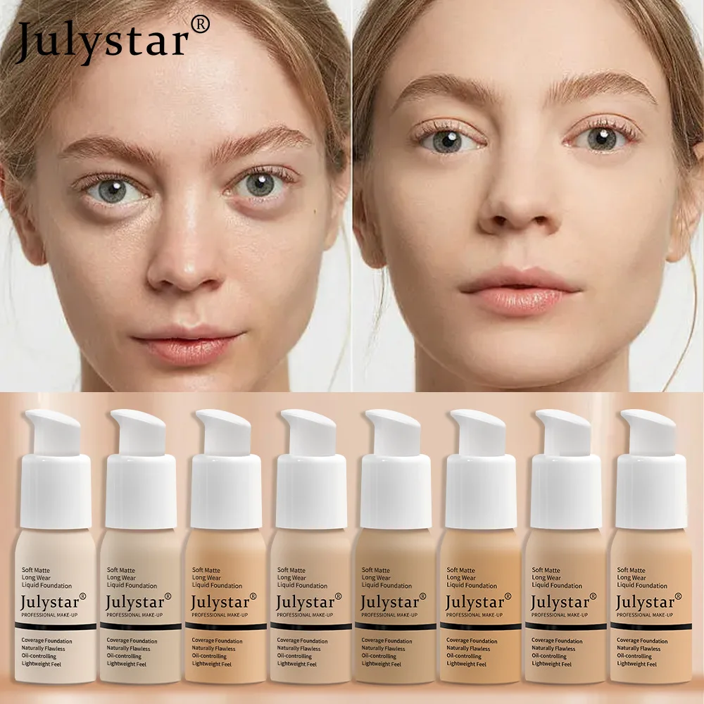 Face White Flawless Finish Foundation Improves Uneven Skin Tone Lightweight Medium Coverage Matte Vegan & Cruelty-Free Makeup