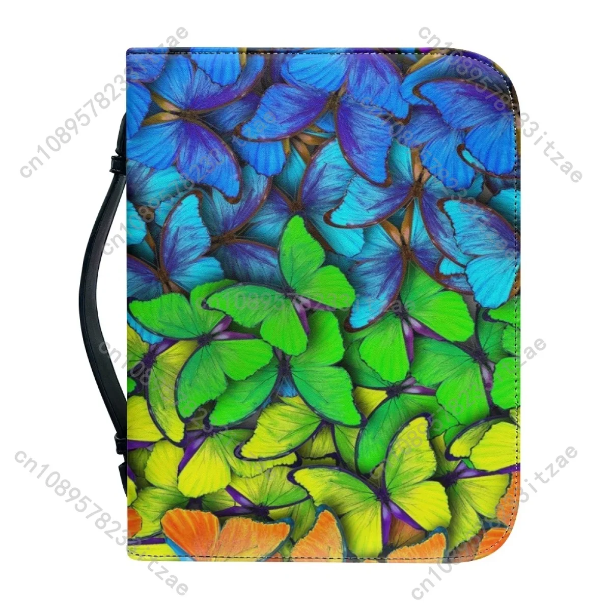 Чехол для Библии с принтом бабочки и омбре женщин сумка в христианской церкви