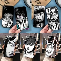 junji ito terror horror anime phone case for xiaomi 12 12pro 11 11i 11t 11x 10 10i 10s 9 9t pro youth ulltra mix4 civi solt