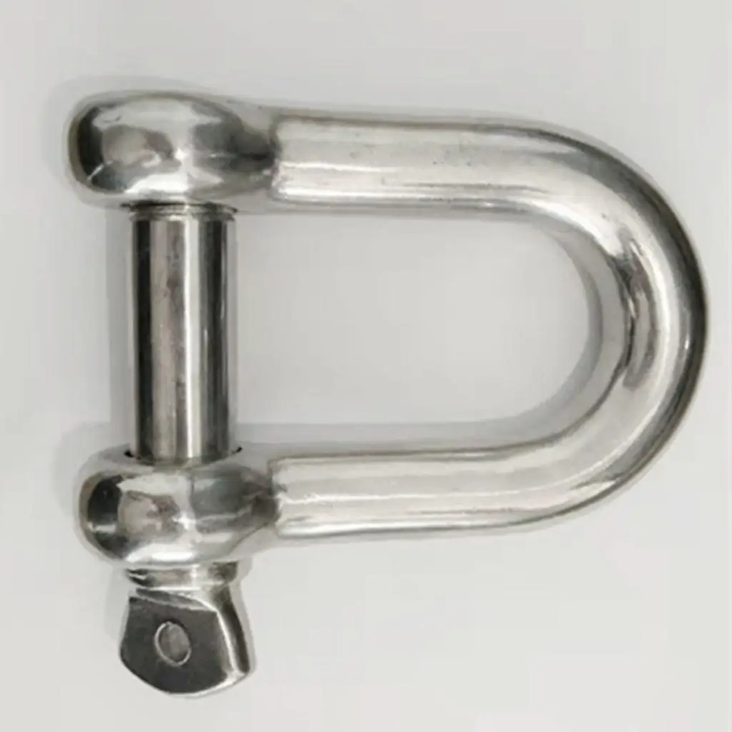 

Silver Lifting Towing Bow Shackle D-Ring Anti-rust For Mairne RV 18MM