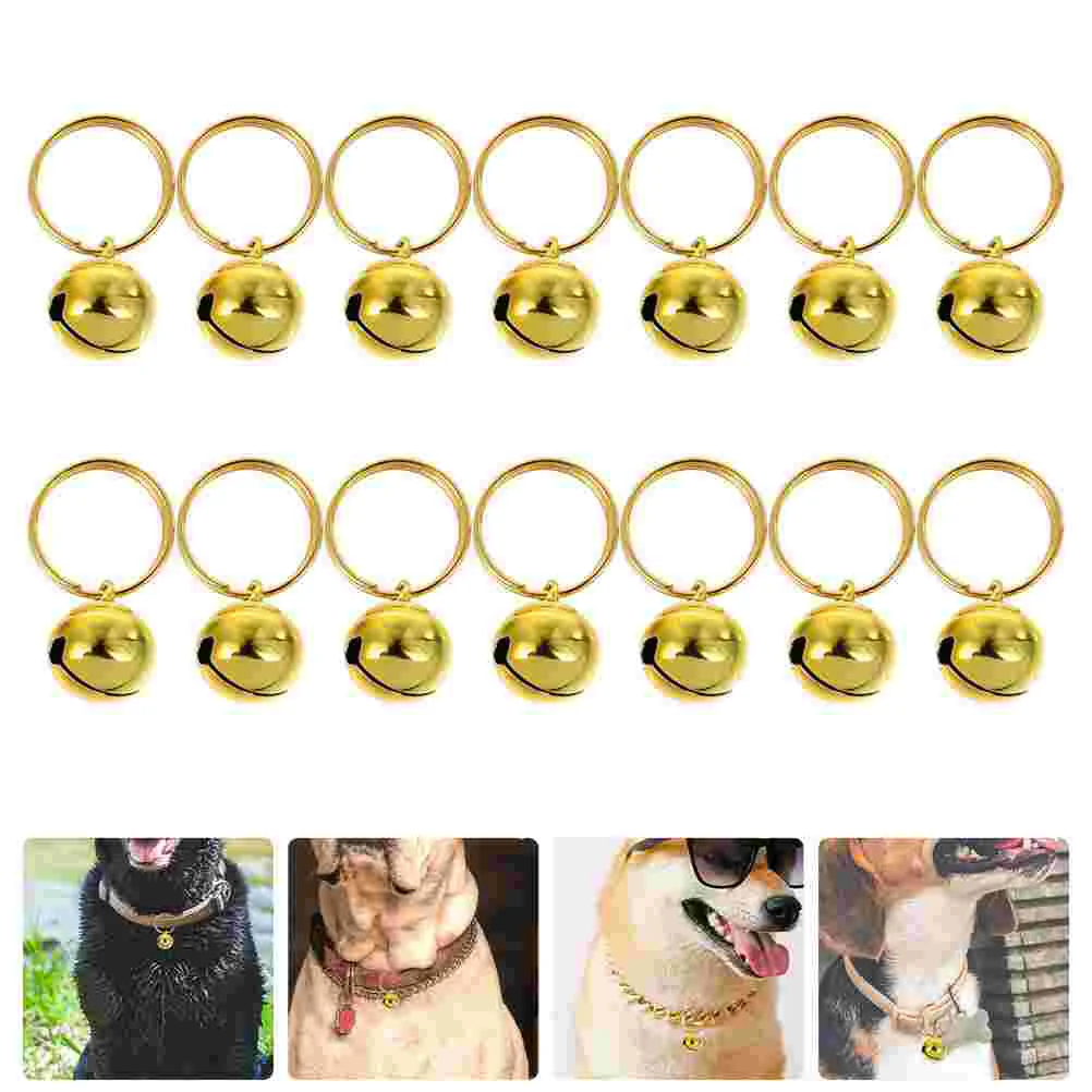 

Bell Bells Dog Collar Pet Christmasjinglecat Pendant Decorative Diy Crafts Hanging Round Training Brass Miniature Ornament