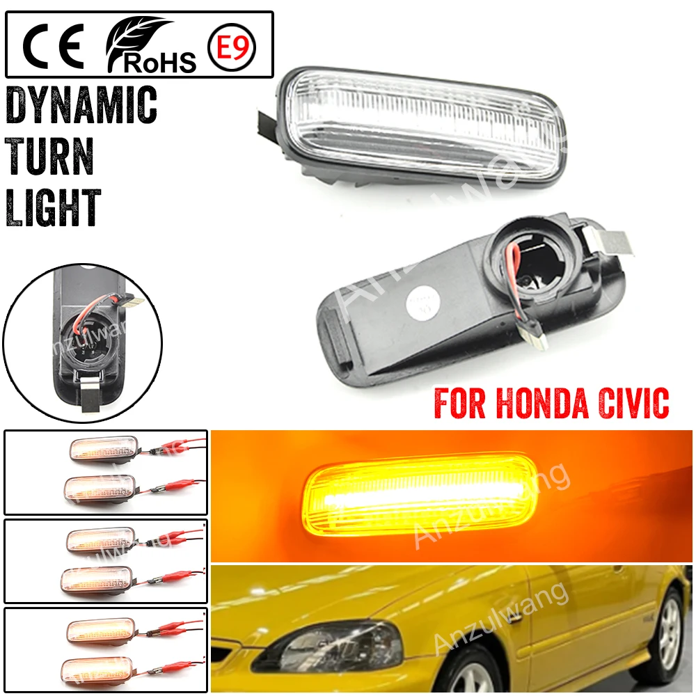 2 шт. автомобильный индикатор поворота для Honda Civic EK 2/3/4dr