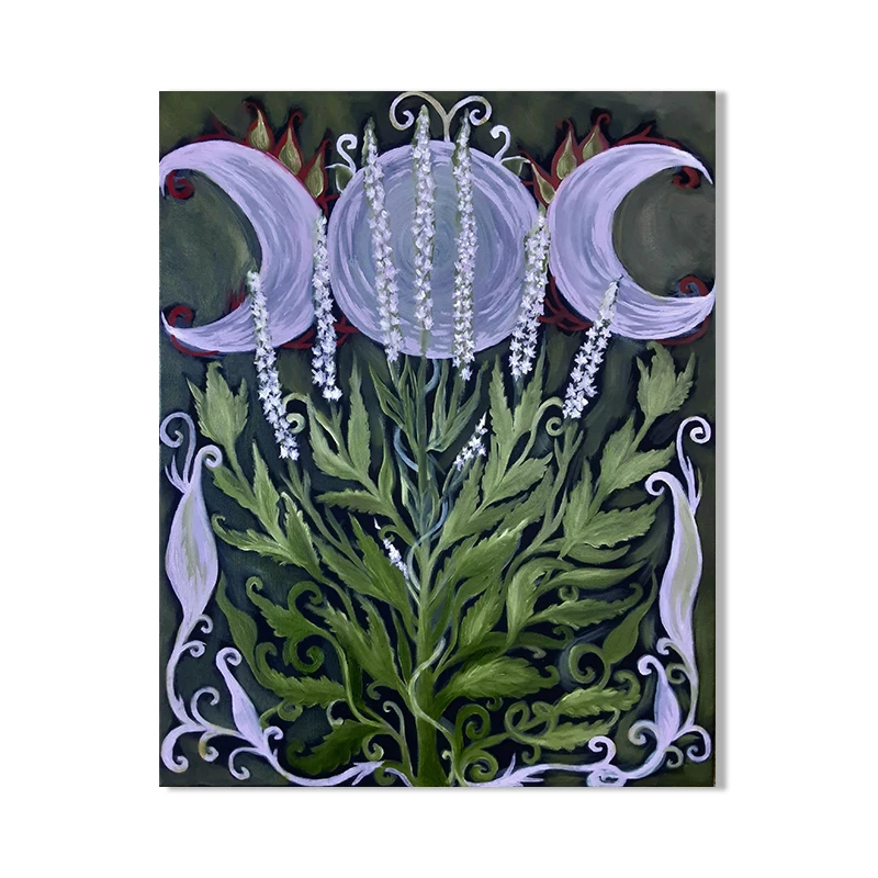 

Художественныйprint "Ведьма Тройная Луна" на холсте aooins