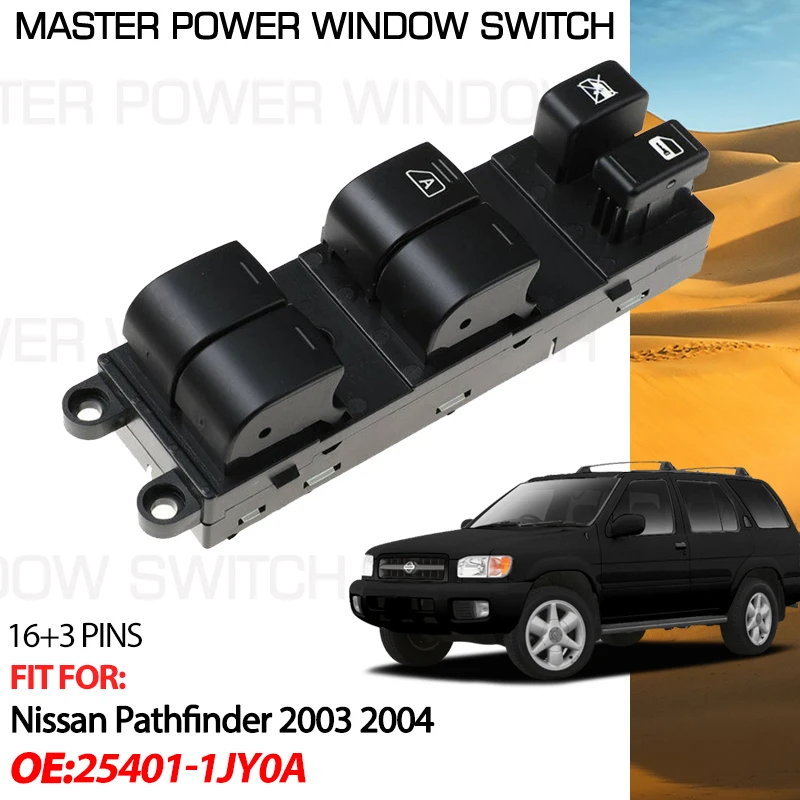 Кнопка управления стеклоподъемником автомобиля для Nissan Pathfinder 2003 2004 25401-1JY0A 16 + 3