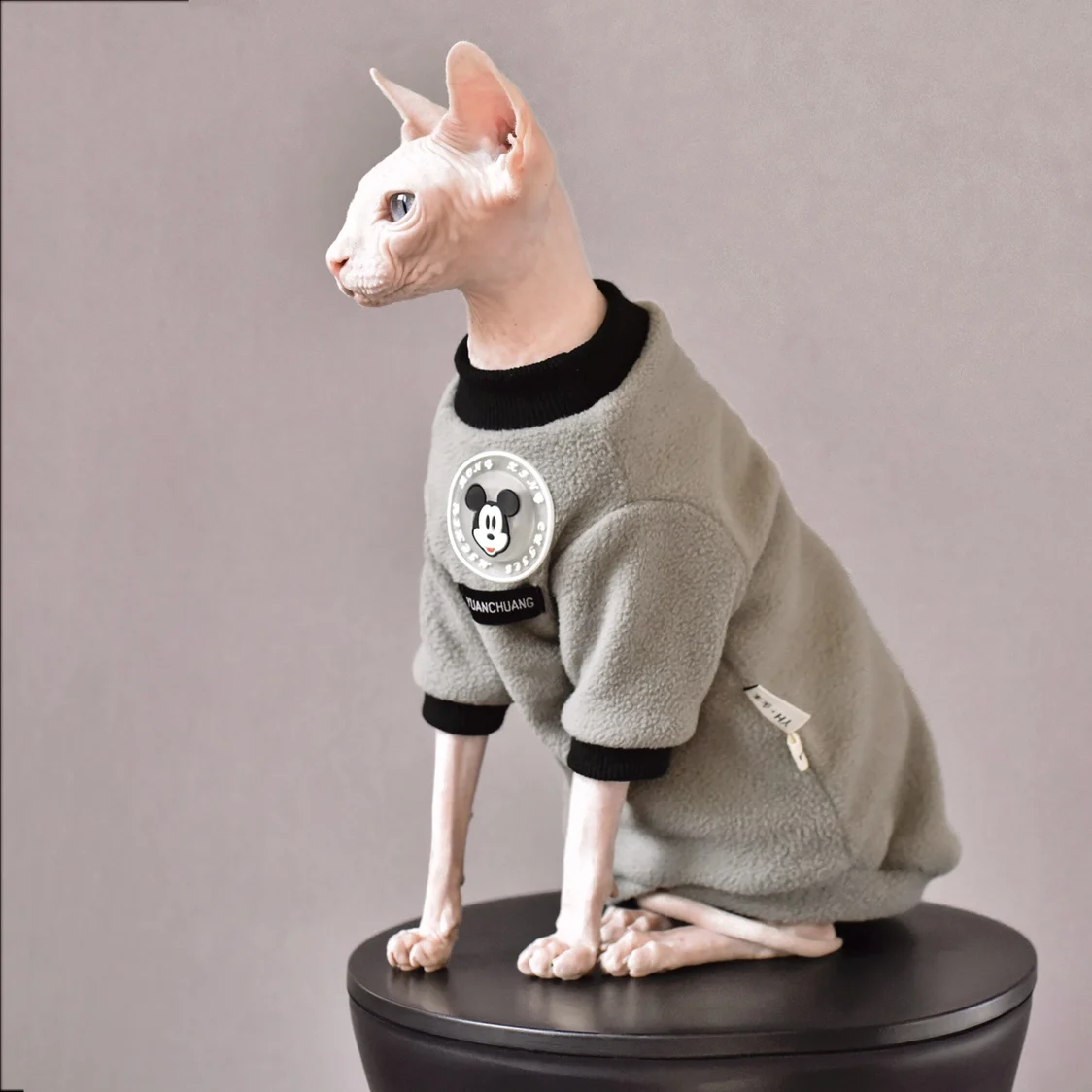 

Флисовый свитер Devon Rex, одежда для котят, Сфинкс, одежда для кошек без волос, Осень-зима, плотная одежда для кошек и кошек