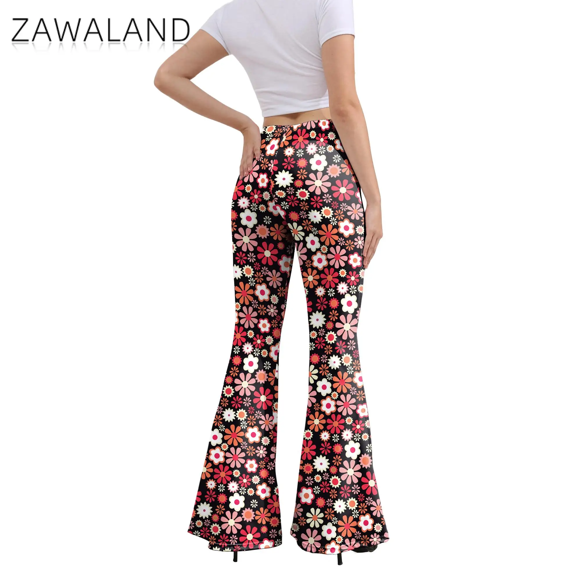 Костюм для косплея Zawaland в стиле ретро 70-60-х годов женская модель расклешенные