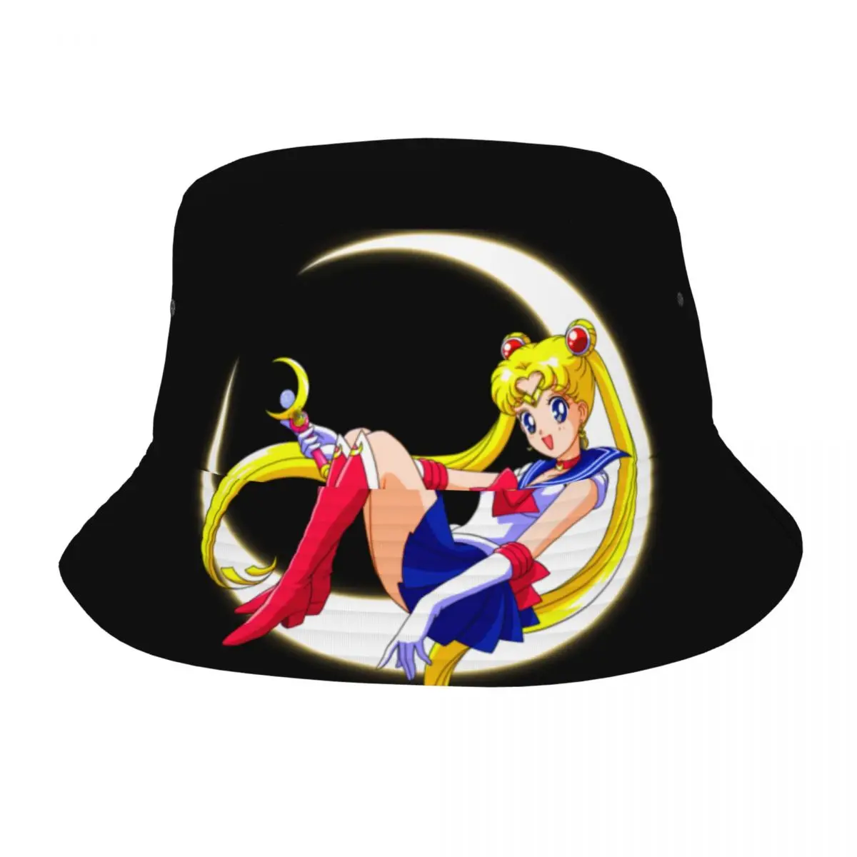 

Панама на заказ для мужчин и женщин, Пляжная Панама с Аниме Манга, полями, летняя кепка рыбака