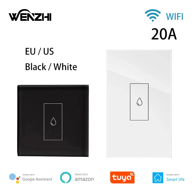 

Wifi Boiler Switch Wall Touch For Water Heater Improvement Tuya/Smart Life App Remote Control Timer Alexa Goolge Home Automatic