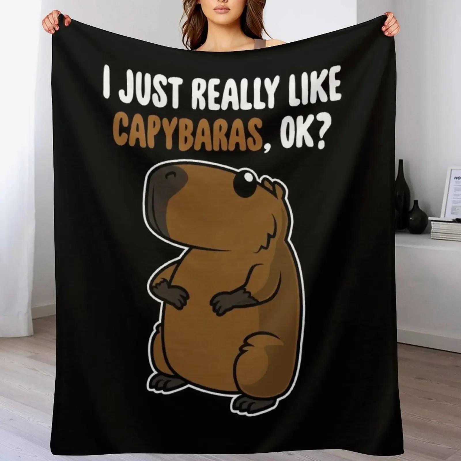 Я просто действительно как капибары ОК? Милое детское одеяло для малышей детские