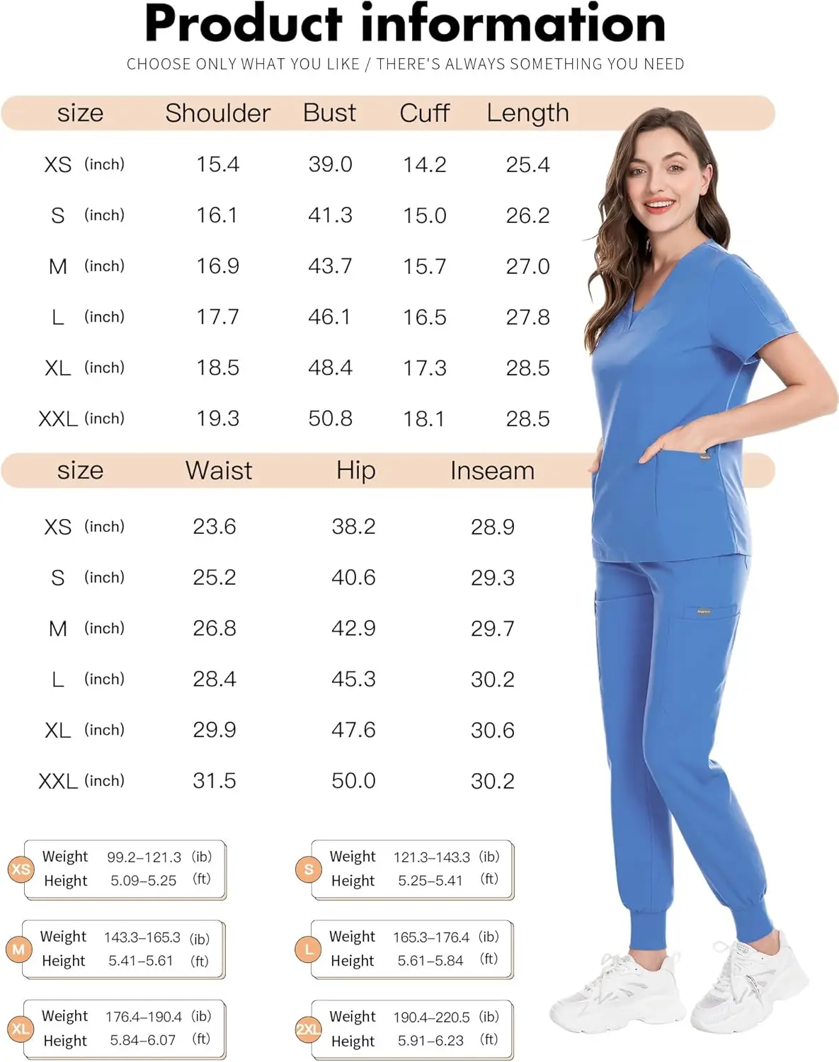 Униформа Niaahinn для женщин современный женский топ с V-образным вырезом и зауженные