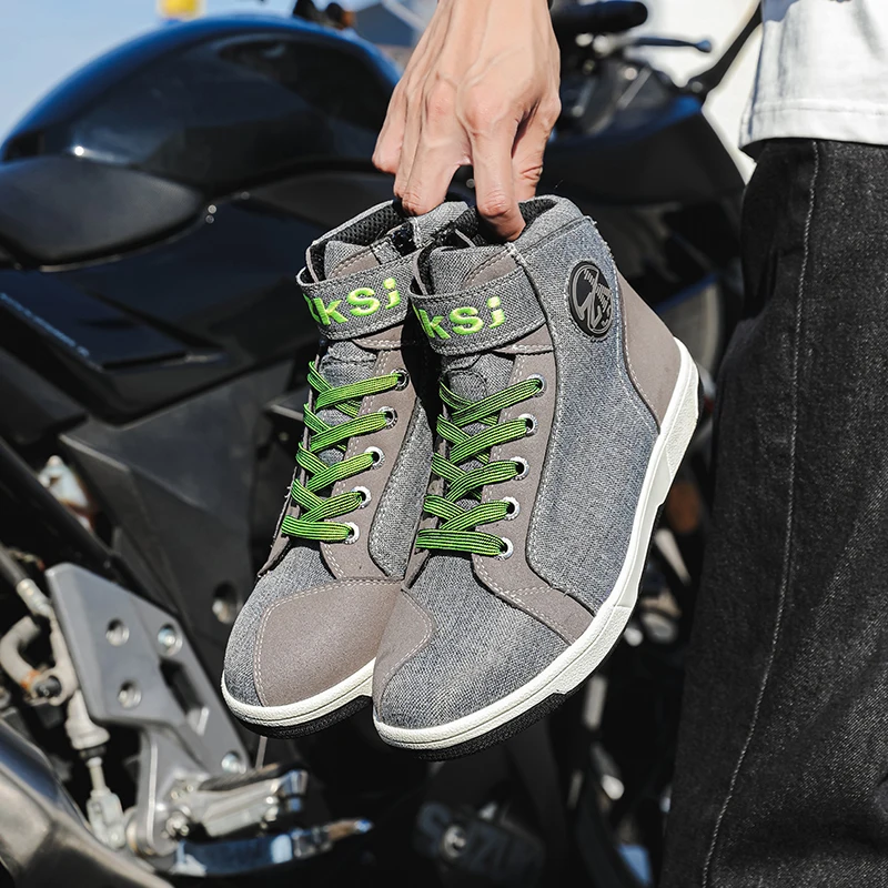

Motorcycle riding boots Men's casual waterproof motorcycle shoes Breathable protection riding wear-resistant motorcycle boots