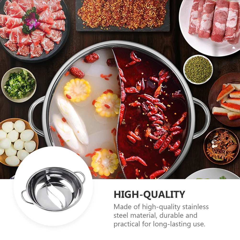 Кухонная посуда Shabu-Shabu из нержавеющей стали с двумя вкусами