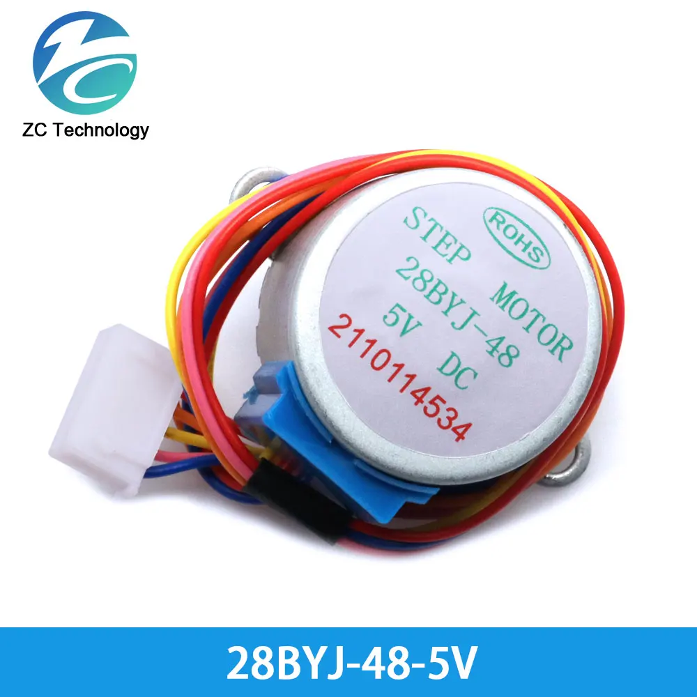 4-фазный шаговый двигатель 28BYJ-48-5V + плата драйвера ULN2003 для Arduino 1 х |