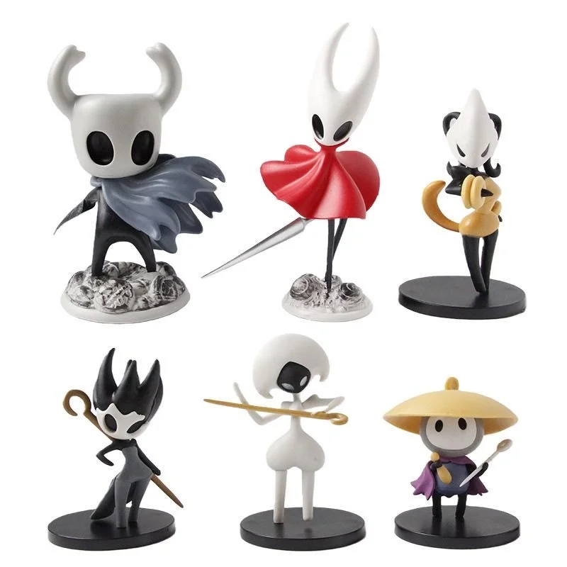 Фото Набор из 6 фигурок Hollow Knight 2: Аниме-персонажи Мейра и Шэдоу ‌   Корнифер-белка ‌   Коллекционные модели из ПВХ, украшения для рабочего стола, подарки №1