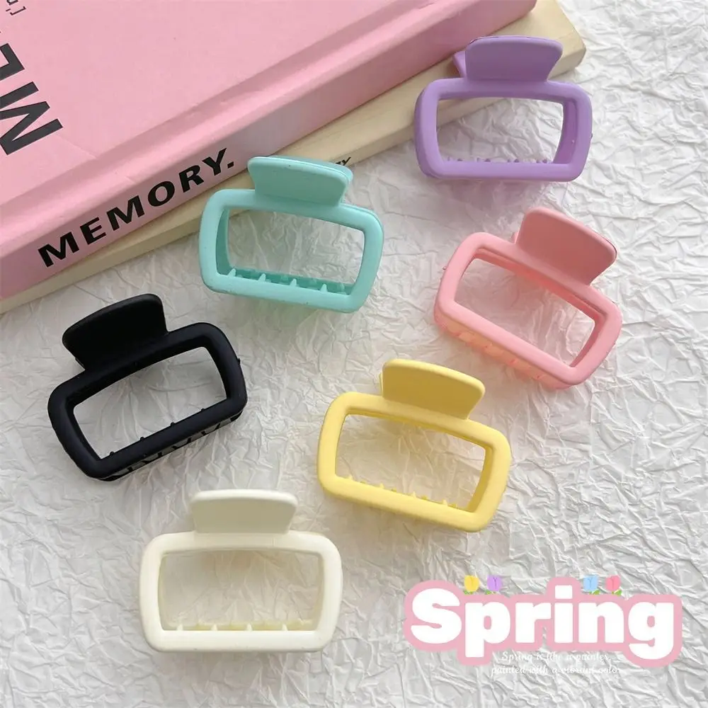

Clip Girls Hairpins Candy Color Large Hairgrips Ponytail Holder Hollow Korean Hair Clips Ins Shark Clip Women Hair Claw