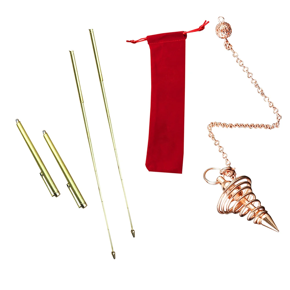 

Copper Detector Positioning Rods For Test Gold Measuring Rods With Pendulum Tools Hunting Spirit Stick Brass Adajustable
