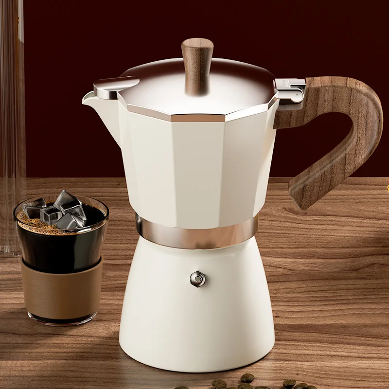 

GIANXI Moka Pots 150/300ML Vintage Classic Coffeeware Espresso Aluminum Maker Cafe Accessories Maker Kettle Latte Stoves