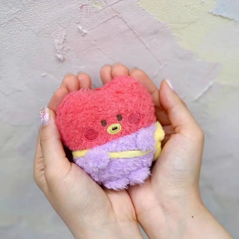 Фото Аниме-брелок BT21 Кукки Тата Чимми, плюшевая игрушка, креативный новый милый аксессуар для рюкзака, кукла-подвеска, подарок для друзей. №4