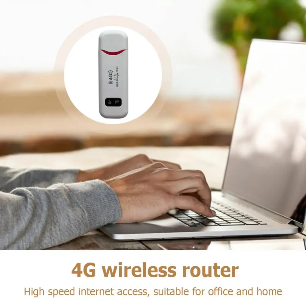 

4G LTE Wireless USB Dongle Mobile Hotspot 150Mbps Modem Stick Sim Card Mobile Broadband Mini 4G Router For Car Office Home