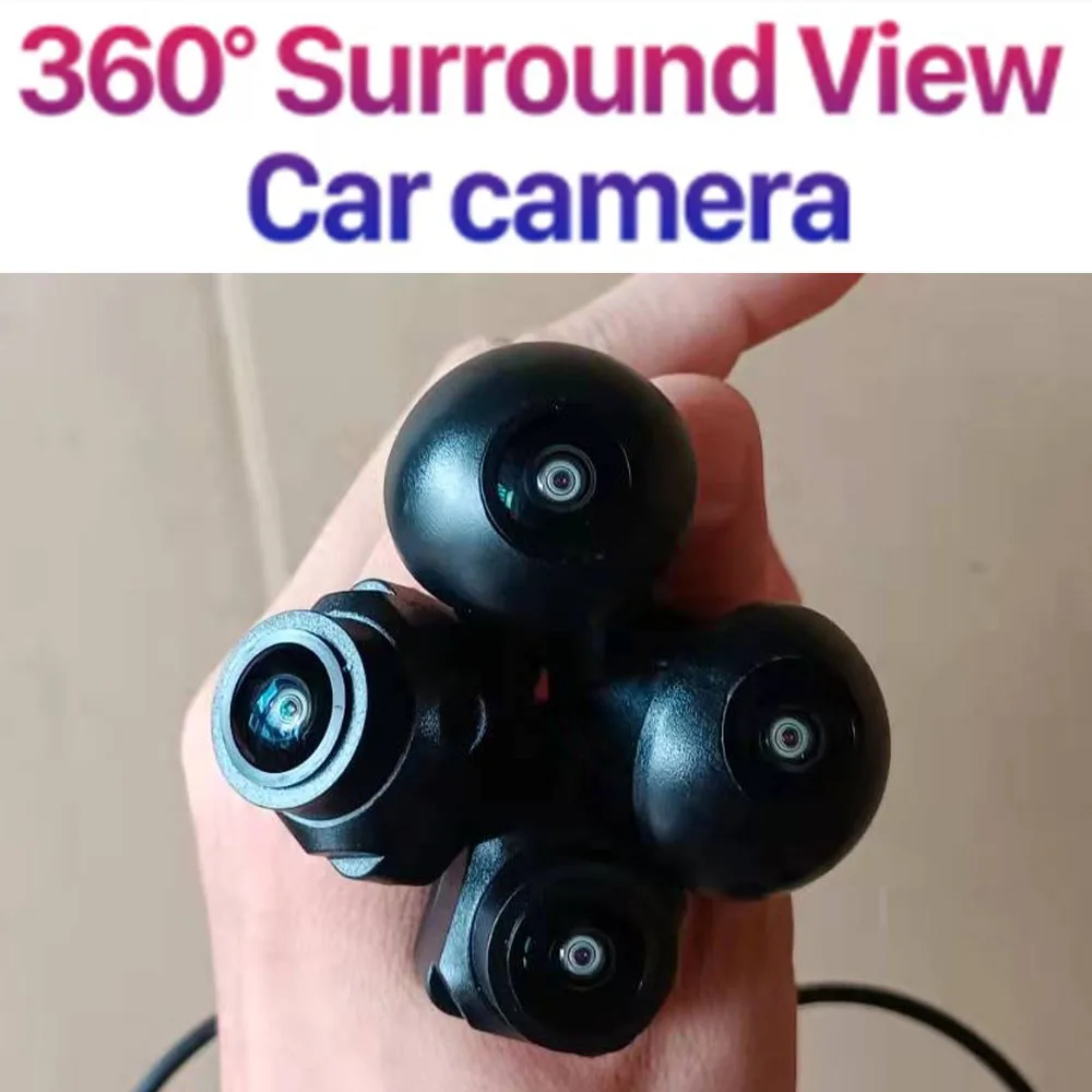 360° Panoramic Camera 720P HD 1080p/720p Rear/Front/Left/Right 360 Bird View System 4 Cameras For Universal 360 Car Radio