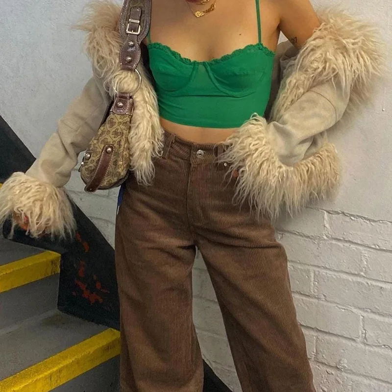 2022 женский сексуальный кружевной топ без рукавов летний укороченный на