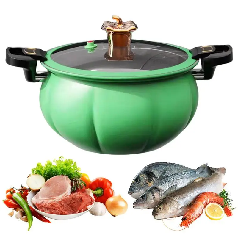 S 8l Rice Slow Cooker Non Stick Pressure Pot  Insta Pot Cooker Multicooker For Fry Boil Steam Orange