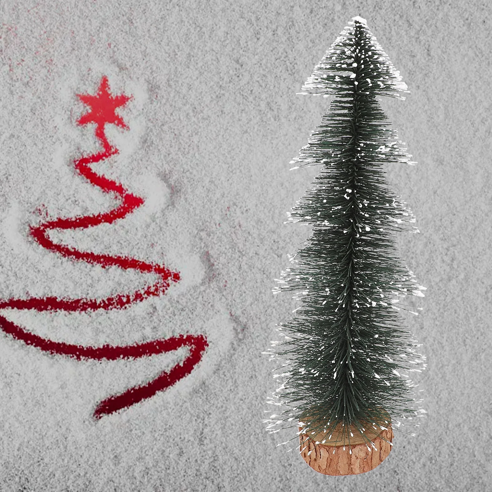 Домашний сад мини-сизалевые рождественские елки украшение снег мороз маленькая