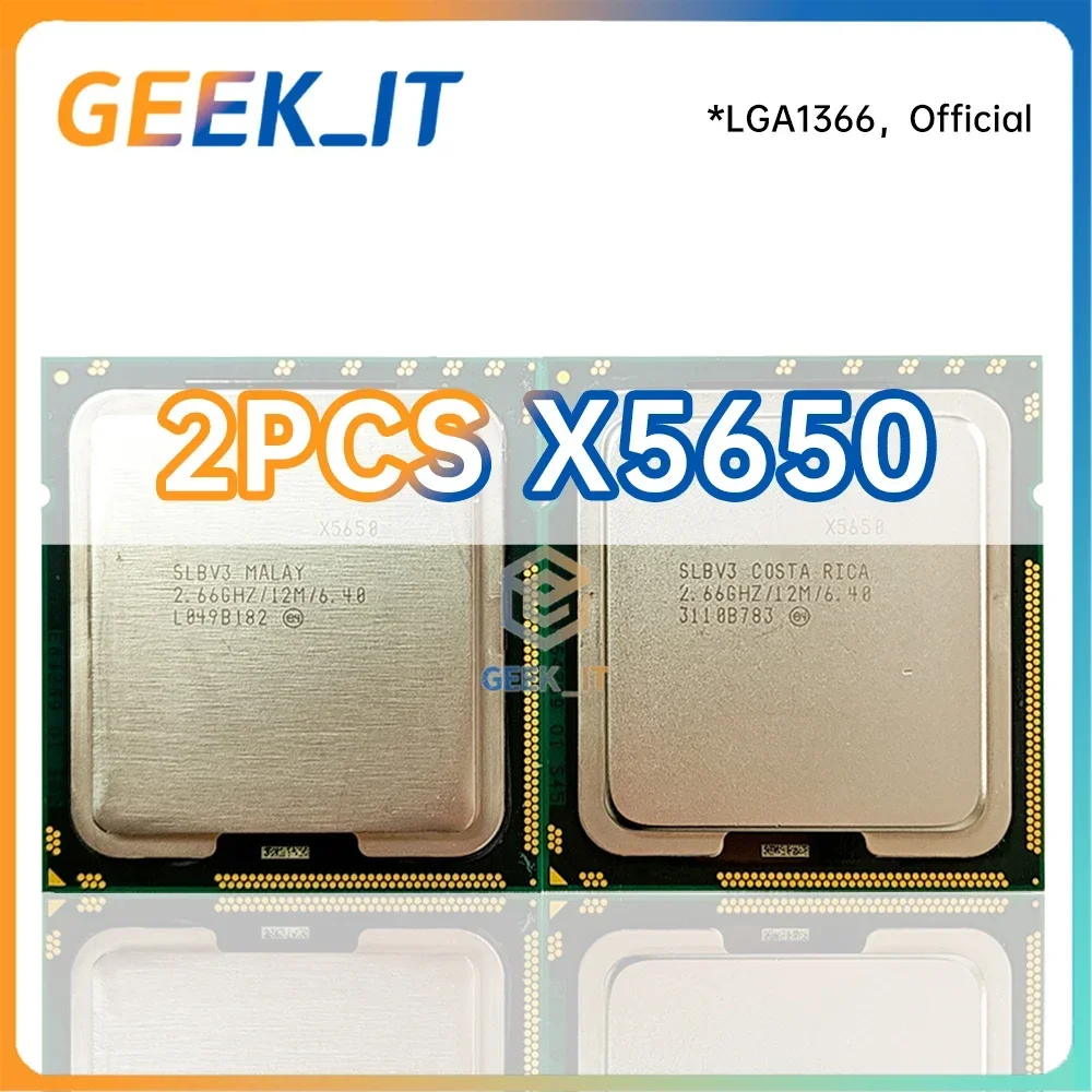 X5650 SLBV3 2 66 ГГц 6C/12T 12 МБ 95 Вт LGA1366 для 5520/5500
